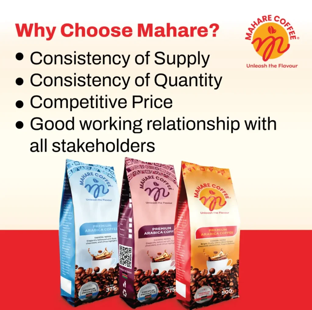Mahare Coffee has consistent quality coffee through out Kenya.